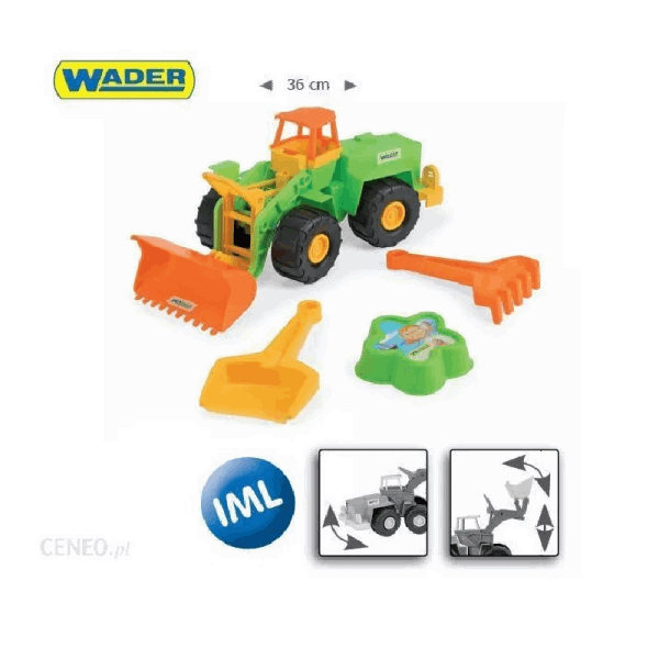 Wader Wader Tractor with sand play set 70390 | Wader